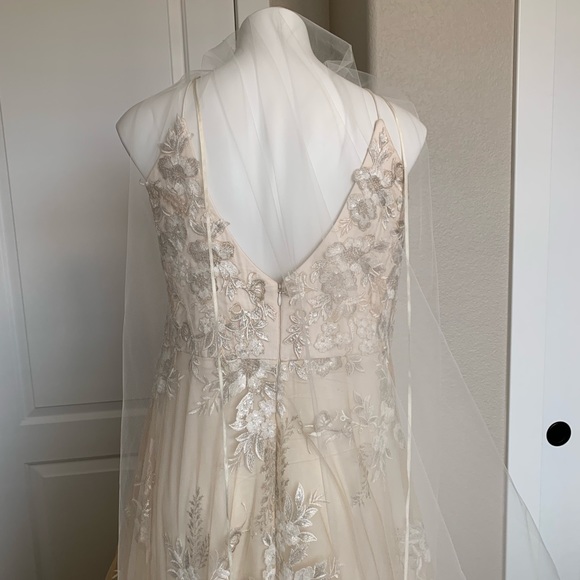 Jennifer Leigh Ivory Chapel Length Veil